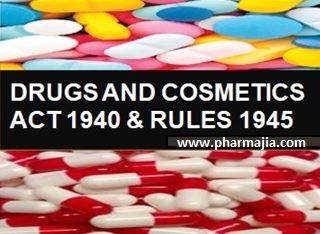 DRUGS AND COSMETICS ACT 1940