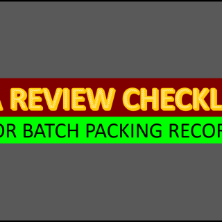 Batch packing record