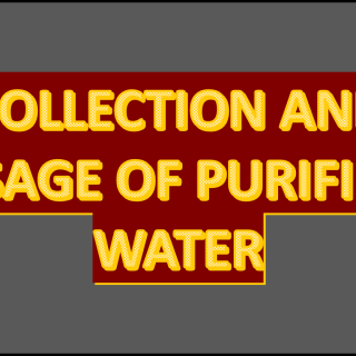 Usage of Purified water