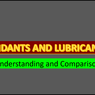 GLIDANTS AND LUBRICANTS