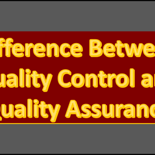 Difference between Quality control and quality assurance