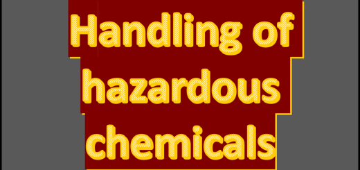handling of hazardous chemicals
