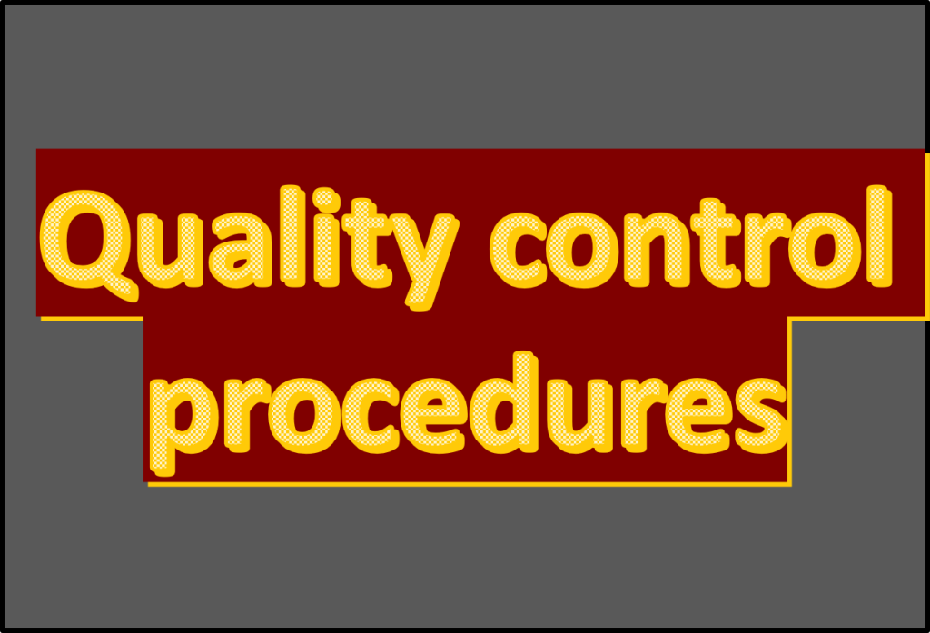Sop for Quality control procedures PharmaJia