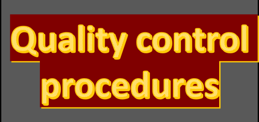 Quality control procedures