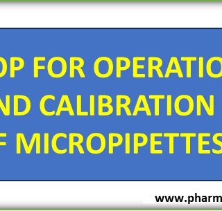 Operation and calibration of micropipette